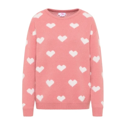 Abbildung von myMo Strickpullover, Damen, Größe: XS/S, Pfirsich