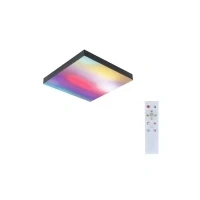 Abbildung von Paulmann 79907 LED Panel Velora Rainbow eckig incl. 1x13,2 W dimmbar dynamicRGBW Farbsteuerung Schwarz Metall Deckenleuchte 3000 K