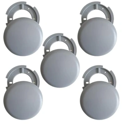 Abbildung von 5 Stück Aufputz Verbindungsdose Abzweigdose grau Verteilerdose Baldachin Deckenbaldachin Aufputzdose superflach, Ø 100mm, Höhe 1,5 cm (5x 100mm grau)