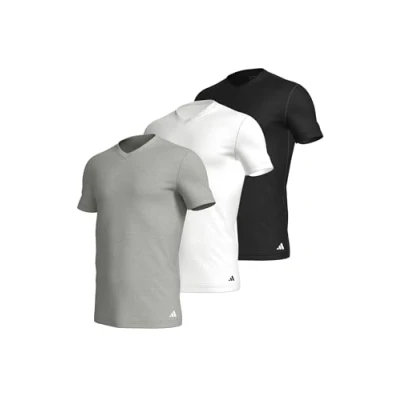 Abbildung von adidas Sportswear V NECK 3PACK Unterhemd/shirt, Herren, Größe: Large, Assorted