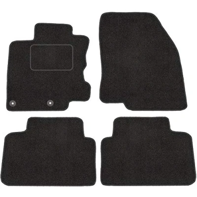 Abbildung von Fußmatten mit Clips 4er Set für Nissan Qashqai 2 II ab 2013 J11 Velours Automatten