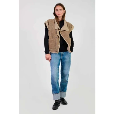 Abbildung von Le Temps Des Cerises SANS Manches FUJI Weste, Damen, Größe: Large, Tan