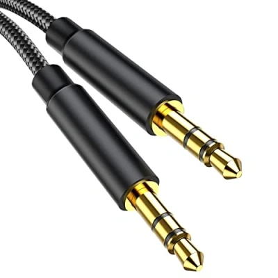 Abbildung von Gulemfy Aux Kabel 3.5mm, Audio Klinkenkabel [1.2M] Stereo Audiokabel Klinke auf Klinke, Nylon Geflochtenes Metallstecker Kompatibel mit Auto Smartphone Kopfhörer Tablet Lautsprecher