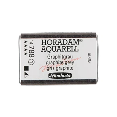 Abbildung von Schmincke HORADAM® AQUARELL feinste Künstler Aquarellfarben, 788 Graphitgrau, 14 043, 1/1 Näpfchen
