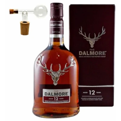 Abbildung von The Dalmore 12 Jahre Single Malt Whisky + 1 Glaskugelportionierer zum feinen Dosieren