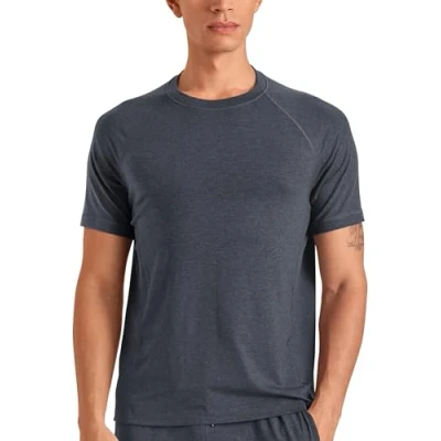 Abbildung von Calida Kurzarm Nachtwäsche Shirt, Herren, Größe: Small, Anthrazit