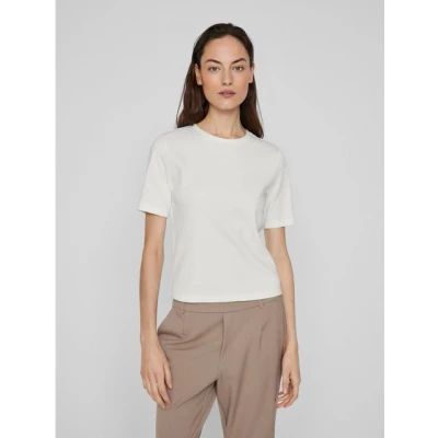 Abbildung von VILA MIT Kurzen ÄRMELN Rundhals Tshirt basic, Damen, Größe: XS, Snow white
