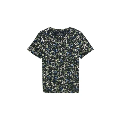 Abbildung von TOM Tailor Tshirt print, Damen, Größe: 46, Multicolor navy dot structure