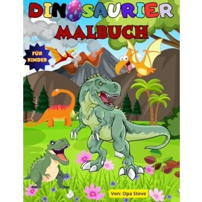Abbildung von Malbuch Dinosaurier: Ideal für Kinder im Alter von 38 Jahren