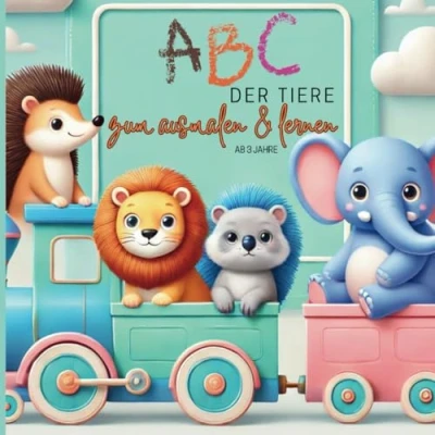 Abbildung von ABC Alphabet Malbuch mit Tieren AB 3: Das als zum lernen &amp; ausmalen den passenden