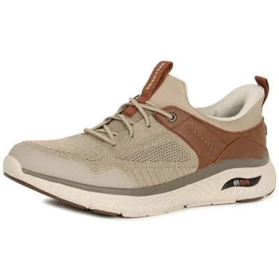 Abbildung von Skechers Herren Arch Fit Crosser Emeric Sneaker, Taupe/Braun, 47.5 EU