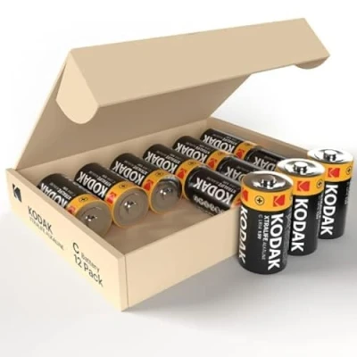 Abbildung von Kodak Typ C Batterien Zellen LR14 Batterie 12 Stück Alkalibatterie 1,5 V