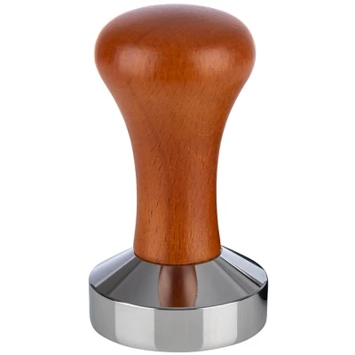 Abbildung von Buddys Tamper &quot;Buddy&#039;s Bar Barista Edition&quot;, (Set, 2 tlg.), Premium, Kaffee Verdichter, rostfreier Edelstahl, Holzgriff