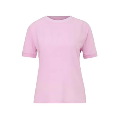 Abbildung von comma casual identity MIT Stickerei Tshirt basic, Damen, Größe: 40, Rosa