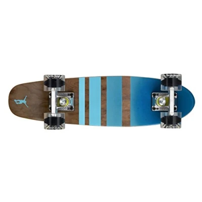 Abbildung von Ridge Erwachsene Maple Holz Mini Cruiser Number Three Skateboard, Clear, MPB 22 NR3
