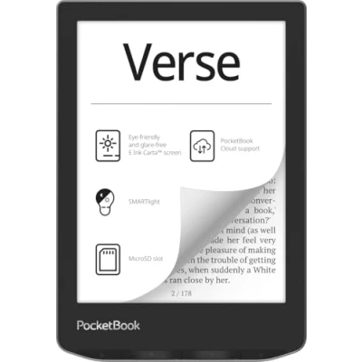 Abbildung von PocketBook 629 Verse eBook Reader Linux 3.10.65 8 GB 6 16 Graustufen (4 bit) E Ink Carta (758 x 1024) Touchscreen Wi Fi grau