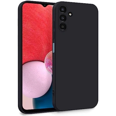 Abbildung von MyGadget Hülle für Samsung Galaxy A13 5G A04s Zweilagige Handyhülle mit Kameraschutz Cover Innenfutter &amp; Silikon außen Schwarz