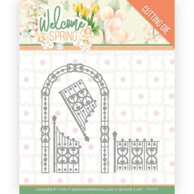 Abbildung von Dies Jeanine&#039;s Art Welcome Spring Arch and Fence