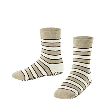 Abbildung von Falke Simple Stripes Silicone NUBS Improved GRIP Socken für Kinder, Größe: 23/26, Sand mel