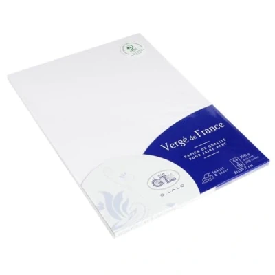 Abbildung von G.Lalo 47250L Papier Vergé de France (100 g, DIN A4, 21 x 29,7 cm, 50 Blatt) extra weiß