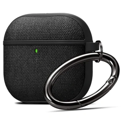Abbildung von Spigen Urban Fit Hülle Case kompatibel mit AirPods 4 (2024) Schwarz