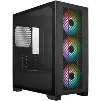 Abbildung von Cooler Master Elite 301 Mini Tower (Micro ATX, ITX), 3 x 120 mm ARGB Ansauglüfter (1200 U/min), unterstützt bis zu 280 Kühler oder 365 GPU, belüftete Netzteilabdeckung, USB 3.2 Gen1 Typ C