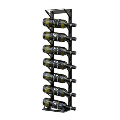 Abbildung von DanDiBo Weinregal Etude Wand &amp; Stand Metall Schwarz 96318 Flaschenständer für 8 Flaschen Flaschenregal Flaschenhalter Weinflaschenregal