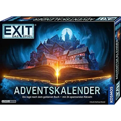 Abbildung von KOSMOS 681951 EXIT Das Spiel Adventskalender: Die Jagd nach dem goldenen Buch, 24 spannende Rätsel ab 10 Jahre, Amazon Exklusiv, Escape Room vor Weihnachten
