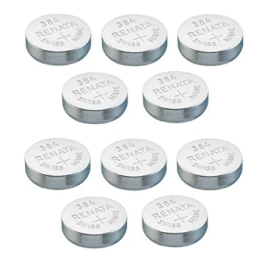 Abbildung von Uhrenbatterie Renata Swiss made 384 oder SR41SW AG3 1,5V (10 x SR 41 SW)