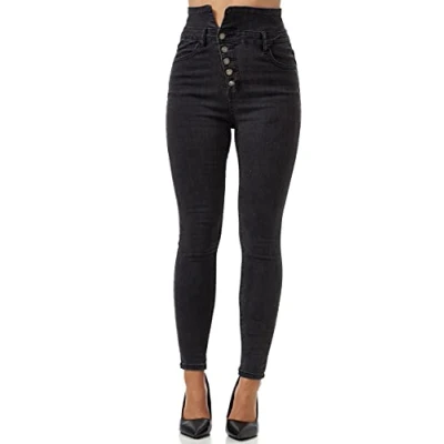 Abbildung von Elara Stretch Jeans Skinny Fit, Damen, Größe: 40, Schwarz