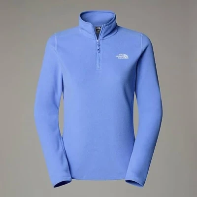 Abbildung von The North Face 100 Glacier HALF ZIP Fleecepullover, Damen, Größe: 32, Virtual blue