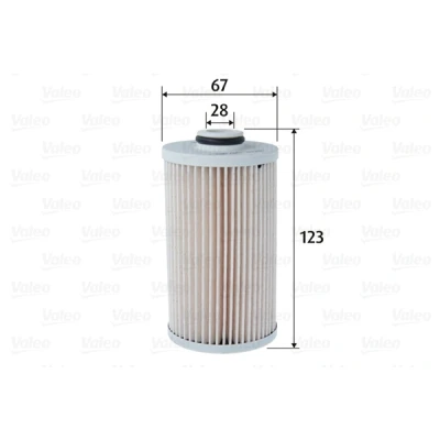 Abbildung von VALEO 587083 Kraftstofffilter Filtereinsatz HONDA: CR V 3, ACCORD 8, 8 Kombi