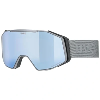 Abbildung von uvex gravity FM Skibrille für Damen und Herren mit Visier verspiegelt rhino matt/ice orange one size