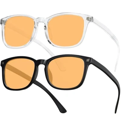 Abbildung von livho Blaulichtfilter Brille Damen Blaulichtbrille ohne Sehstärke, Anti Müdigkeit Computerbrille Gaming Schutzbrille