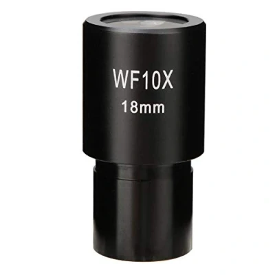 Abbildung von Okular, WF10X / 18mm Biologisches Mikroskop Weitwinkel Okular mit Skala