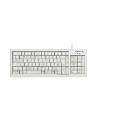 Abbildung von CHERRY G84 5200 XS, Kompakttastatur mit Integriertem Zahlenblock, USB Anschluss, EU Layout (QWERTY), Platzsparend &amp; Leicht, 20 Mio. Tastenbetätigungen, Weiß