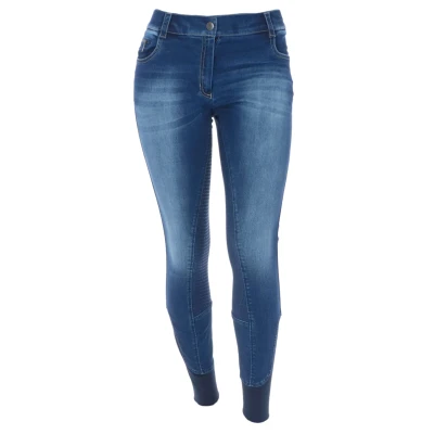 Abbildung von EQUITHÈME Reithose Texas Silikon Denim Blue 36