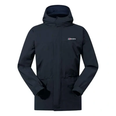 Abbildung von Berghaus Herren Cornice Iii Interactive Jacke, Langlebiger, Atmungsaktiver Regenmantel Hardshell Gore Tex Wasserdichte, Schwarz, L EU