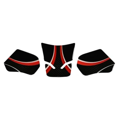 Abbildung von Tankpad Seitentankpad Set kompatibel mit Honda CB750 Hornet Rot X850073VA