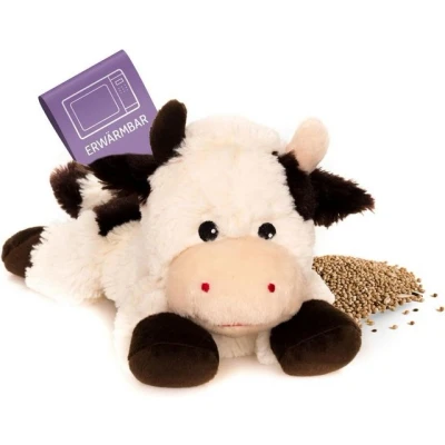 Abbildung von Habibi Plush Wärmekissen Wärmetier Kuh Mikrowelle/Ofen, (Wärmekuscheltier)