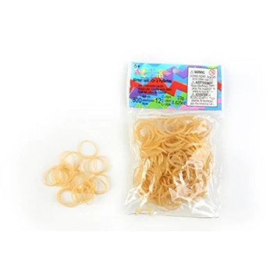 Abbildung von Rainbow Loom Haarbänder, goldfarben, mit Pailletten