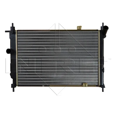Abbildung von NRF 504647 Kühler, Motorkühlung Aluminium 540 378 34 Kühlrippen mechanisch gefügt OPEL: Astra F CC, Caravan, Limousine