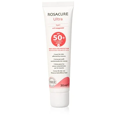 Abbildung von Rosacure Ultra Schützende Tagesemulsion mit Lichtschutzfaktor 50+ Bekämpft Rosazea Symptome Feuchtigkeitscreme und Antioxidans, Weiß, 30 Milliliter