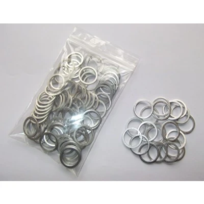 Abbildung von 100 Stück Aluminiumringe/Dichtringe/Aluring 16x20x1,5 mm DIN 7603