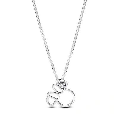Abbildung von Pandora Kette mit Anhänger x Disney Minnie Mouse 393187C01 45 Silber