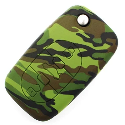 Abbildung von Schlüssel Hülle AA für 3 Tasten Auto Silikon Cover Finest Folia Etui Schutzhülle Schlüsselhülle (Camouflage)