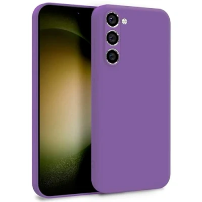 Abbildung von MyGadget Hülle für Samsung Galaxy S23 Plus Zweilagige Handyhülle mit Kameraschutz Cover Innenfutter &amp; Silikon außen Lila