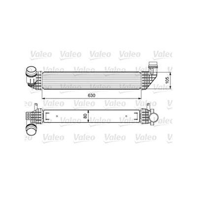 Abbildung von VALEO 818636 Ladeluftkühler ohne AGR Ventil RENAULT: GRAND SCENIC 3