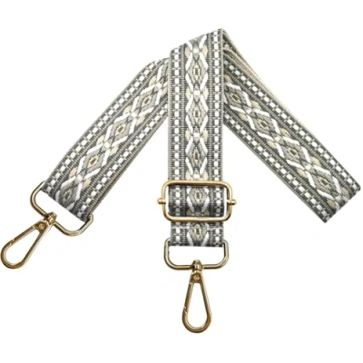 Abbildung von Verstellbarer Schultergurt für Taschen Damen Tragegurt, Taschengurte zum Wechseln, Taschengurt Breit 3.8cm mit Gold Karabiner, Schulterriemen Schultertasche Handtaschen, Grau, N35