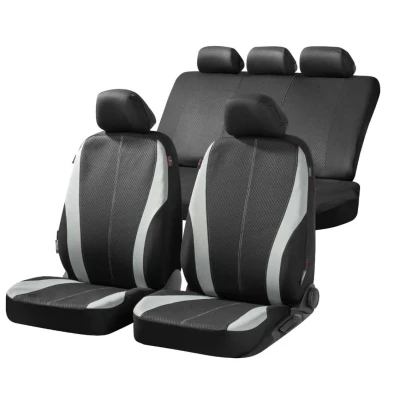 Abbildung von WALSER Dundee ZIPP IT 11857 Sitzschonbezug schwarz Polyester vorne und hinten OPEL: Astra H Caravan, Corsa D Schrägheck, Schrägheck